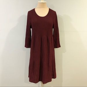 Eileen Fisher 3/4 Sleeve Knit Dress